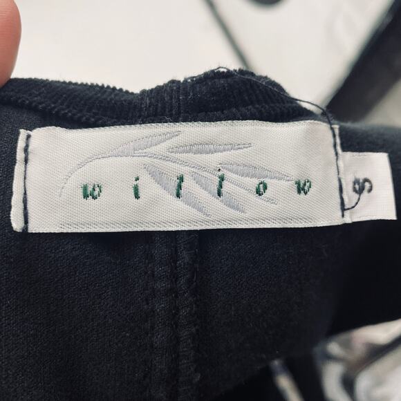 Vintage 90s Corduroy Overalls Wide Straight Leg Jumpsuit Black Womens Small - Picture 8 of 8